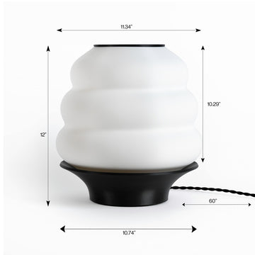 Honey Pot Minimalist Classic Plant-Based PLA 3D Printed Dimmable LED Table Lamp - JONATHAN Y